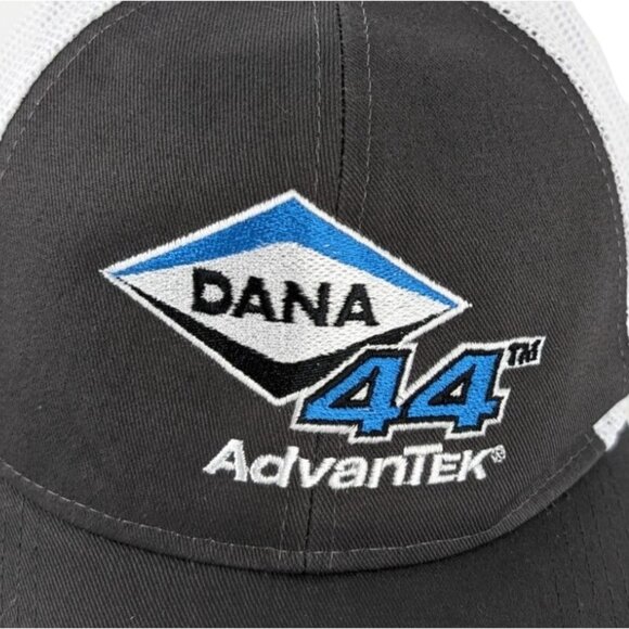 Cap America Dana 44 AdvanTek Baseball Cap Gray White Trucker Snapback Hat - Picture 3 of 9
